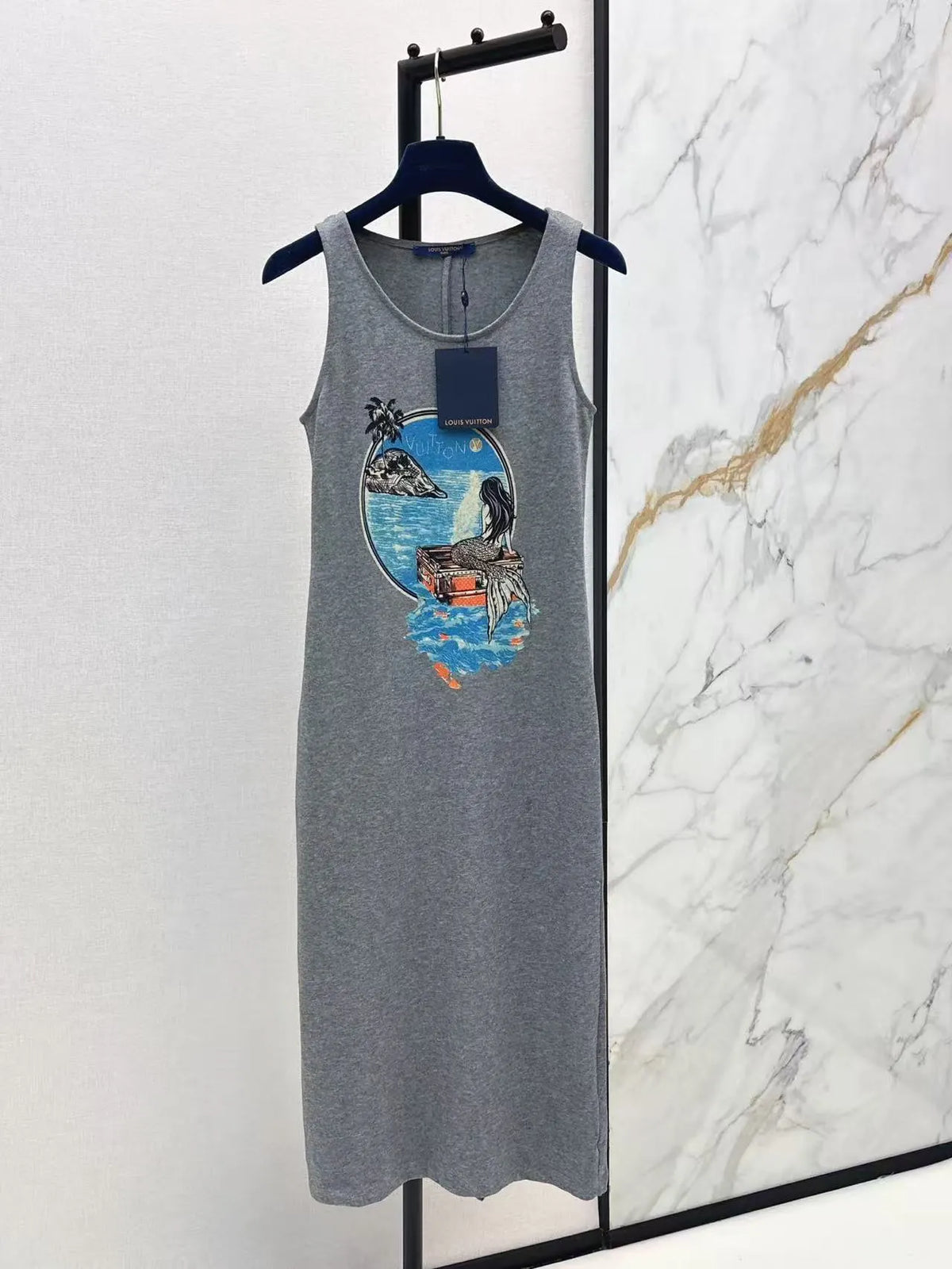 Casual Mermaid Print Dress