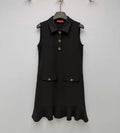 Elegant Black Sleeveless Dress