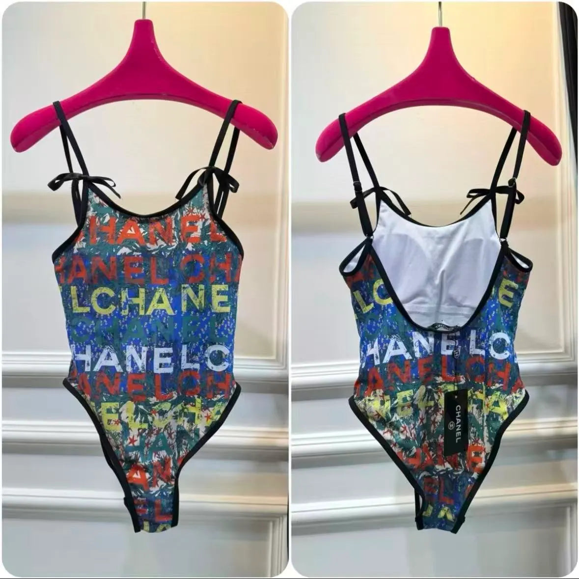 Bow Spaghetti Strap Swimsuit