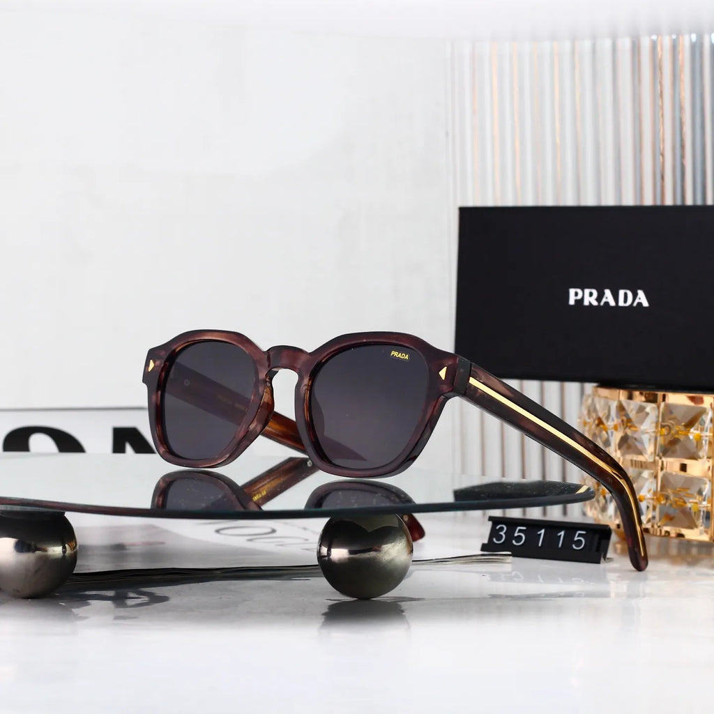 Side Temple Patchwork Sunglasses