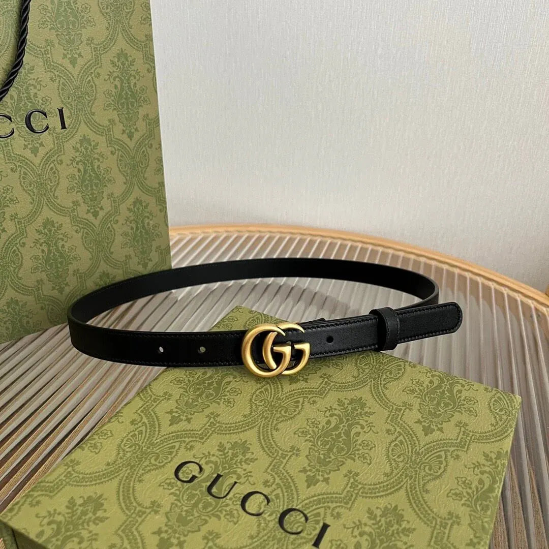 Classic Buckle Slim Belt