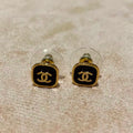 Black-Gold Block Earrings