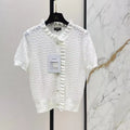 Scallop Edge Crochet Short Sleeve