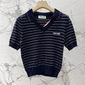 Color-Block Stripe Knit Top