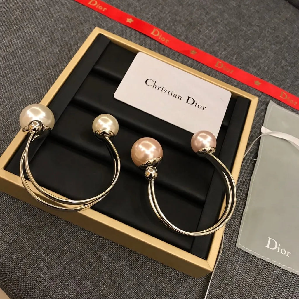 Minimalist Pearl Cuff Bracelet