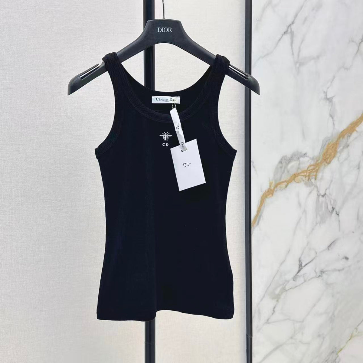 Signature Bee Stitch Cotton Vest