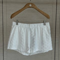Elastic Waist Jacquard Mini Shorts
