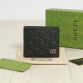Black Embossed Short Wallet