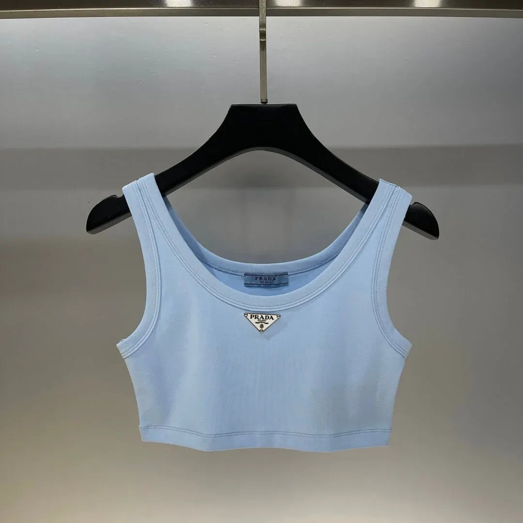 Classic Cropped Solid Color Vest