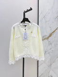 Fall Petal Lace Panel Sweater