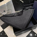 Chic Oversized Triangle Crossbody Bag