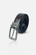Black & Dark Brown Reversible Belt