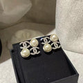 Pearl Embellished Crystal Earrings