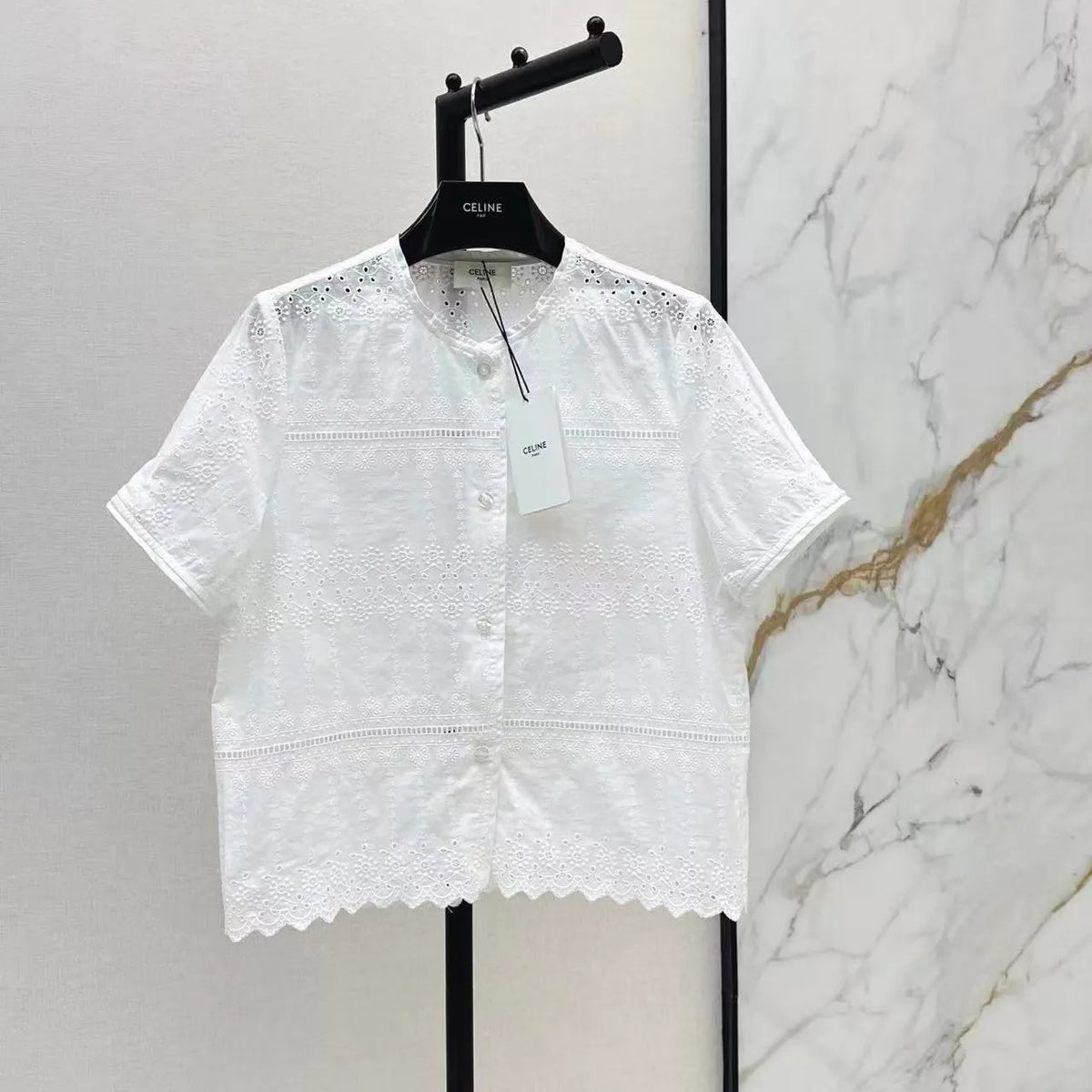 Eyelet Embroidered Shirt
