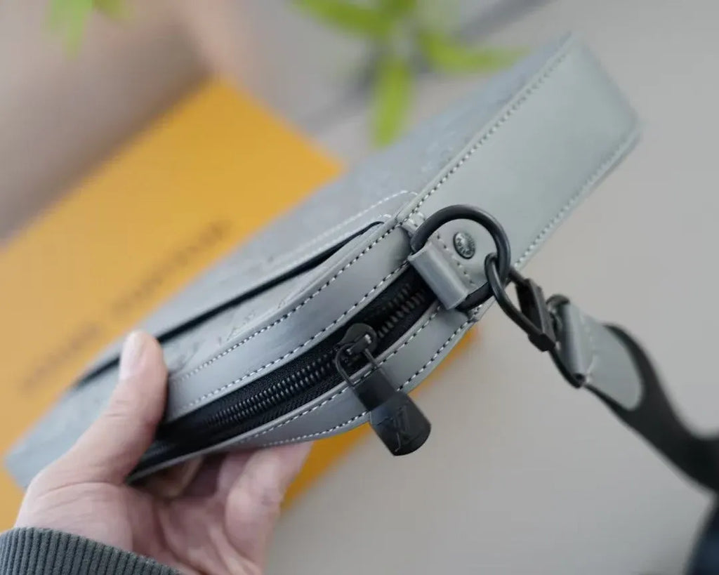 Grey - toned Retro Crossbody Bag