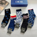 Blue Letters Socks