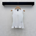 Ruffle Hem Sleeveless Tank Top