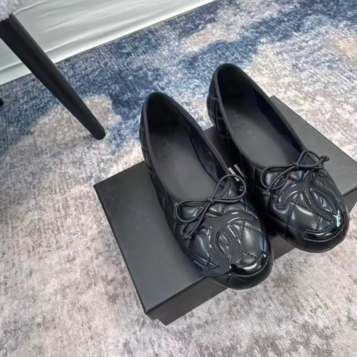 Bow Genuine Leather Flats Shoes