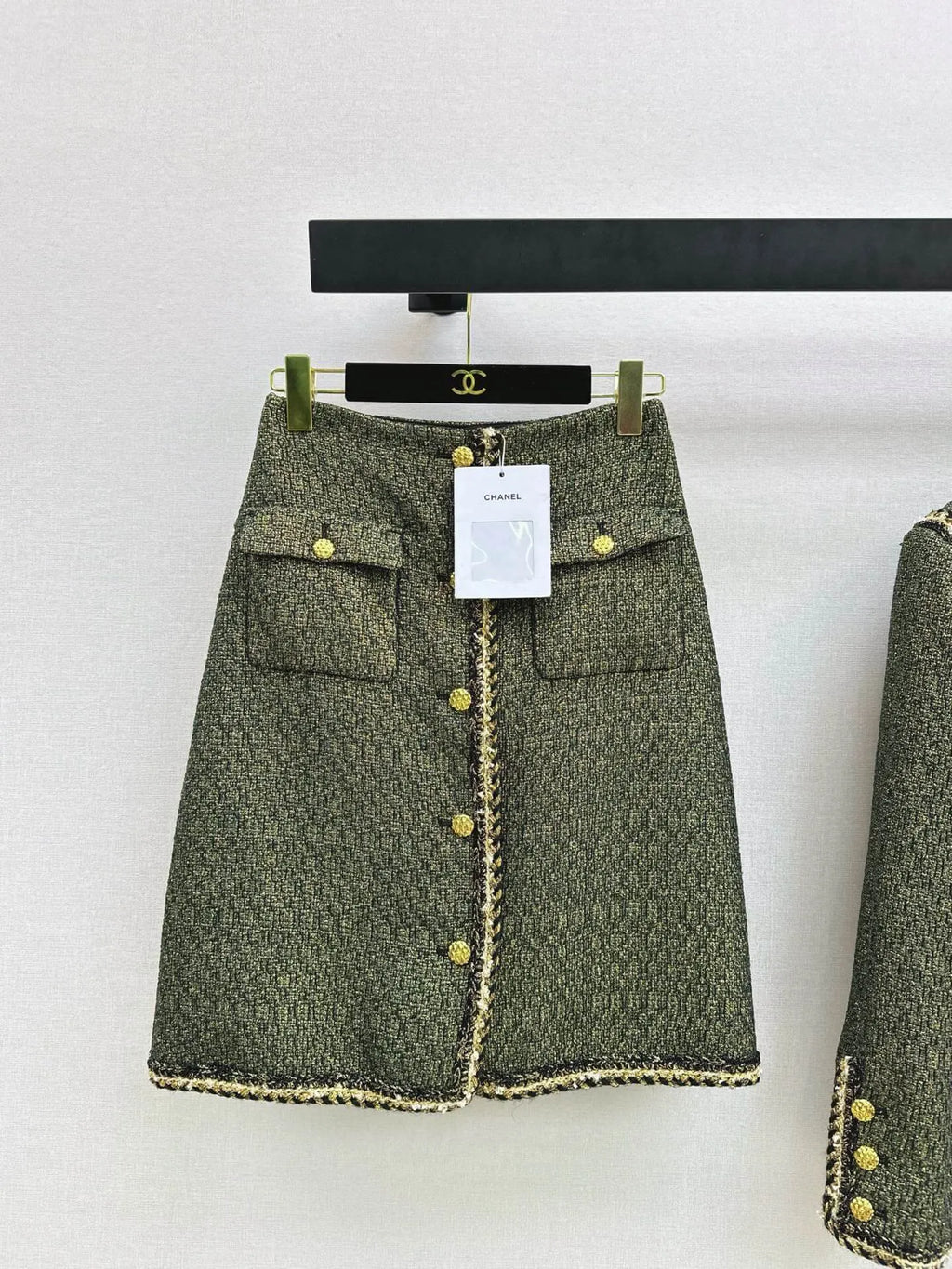 Cropped Tweed Jacket Skirt Co-ord Set