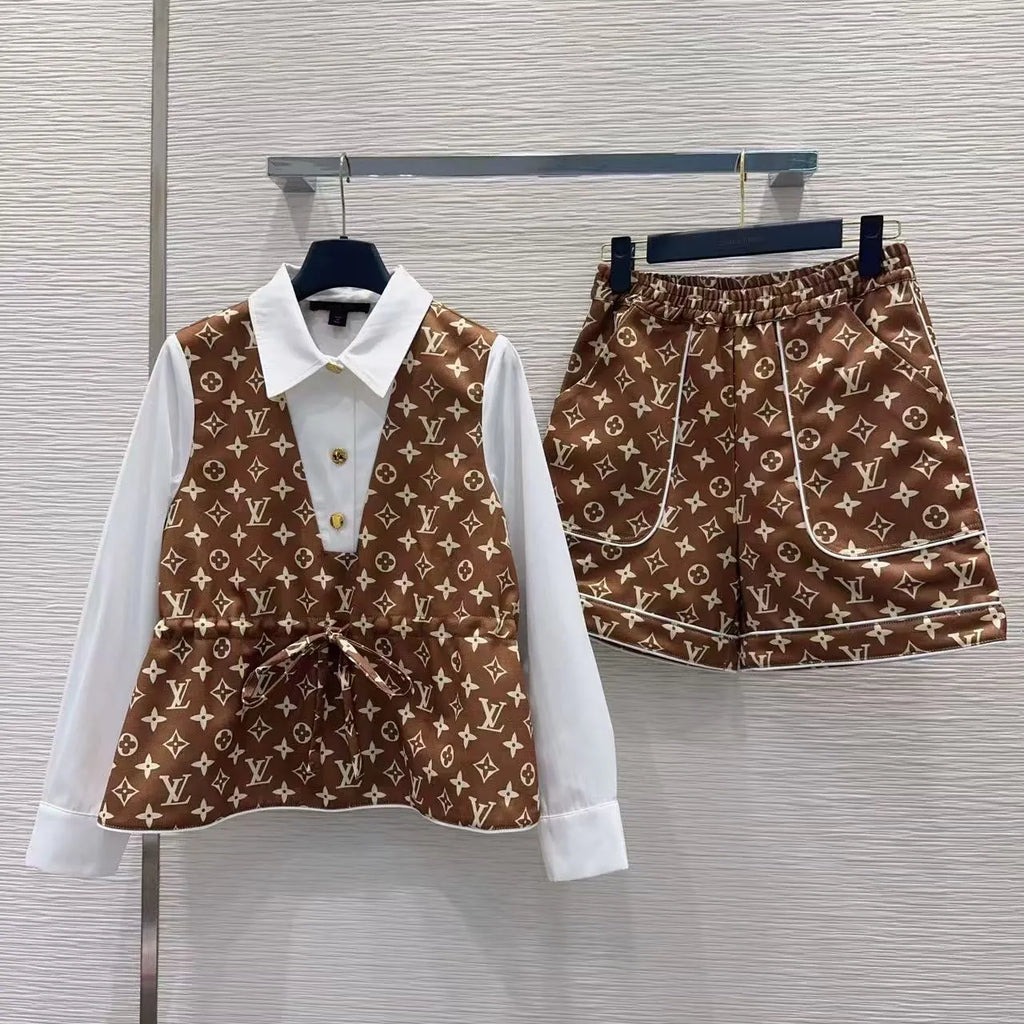 Structured All-Over Print Set