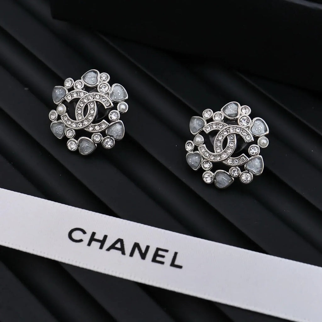 Floral Cluster Stud Earrings