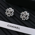 Floral Cluster Stud Earrings