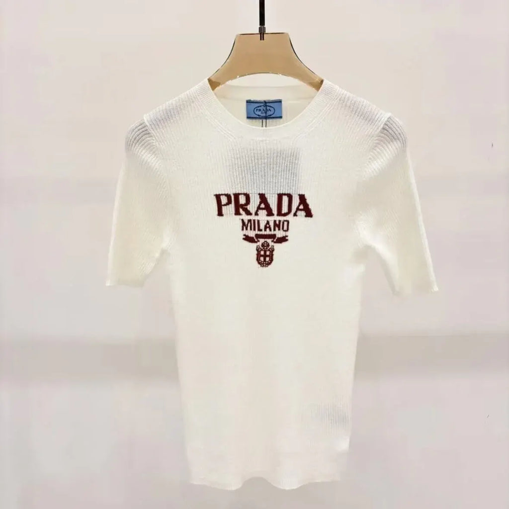 Minimalist Versatile Knitted Short Sleeve