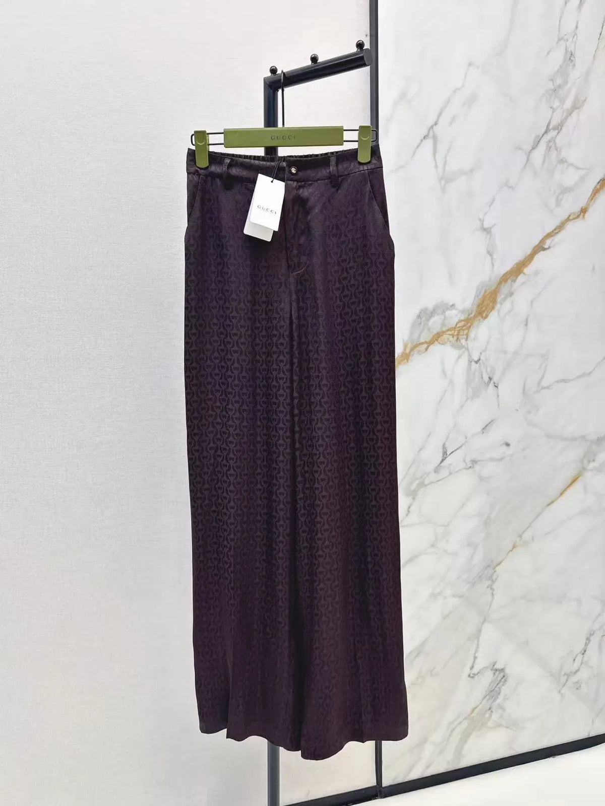 Retro Exclusive-Fabric Shirt and Palazzo Pants Set