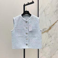 26SS Tweed Sleeveless Top