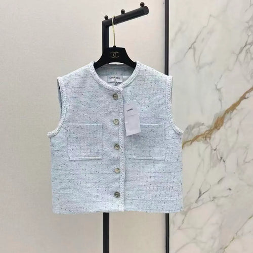 26SS Tweed Sleeveless Top