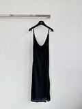 Minimalist Low-Neck Slip Dress