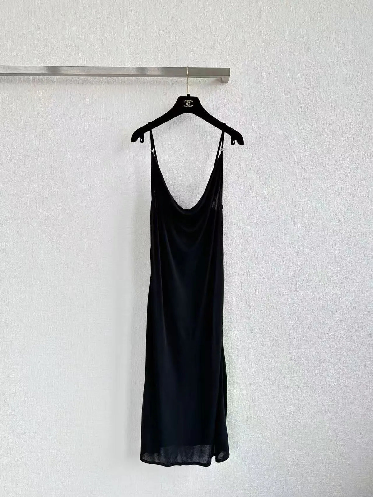 Minimalist Low-Neck Slip Dress