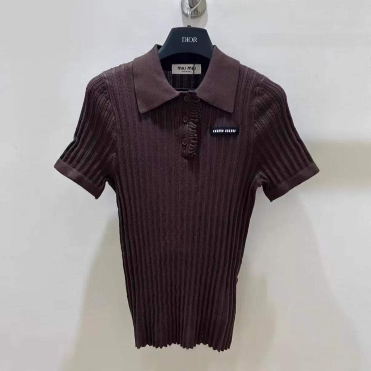 Slim-Fit Stretch Knit Short Sleeve