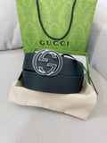 Fashionable Reversible Metal Buckle Belt