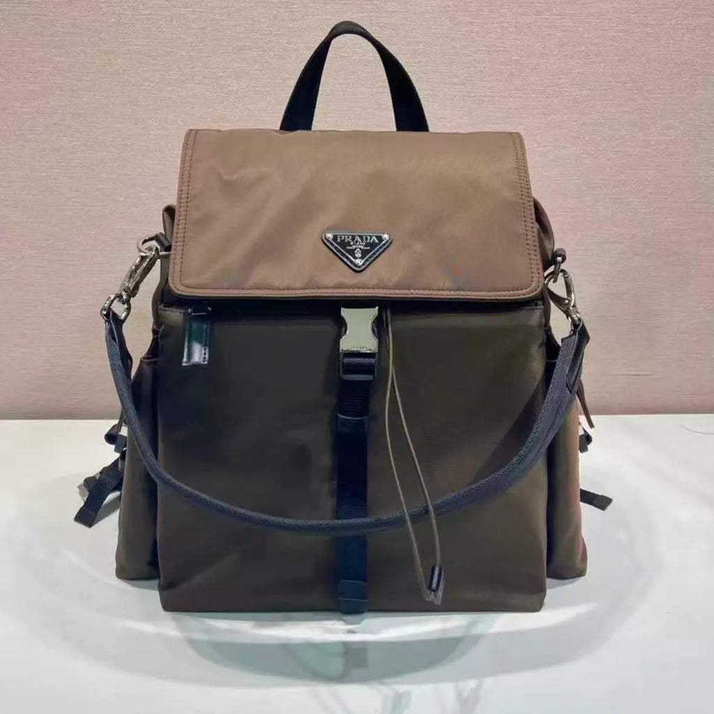 Solid Nylon Backpack