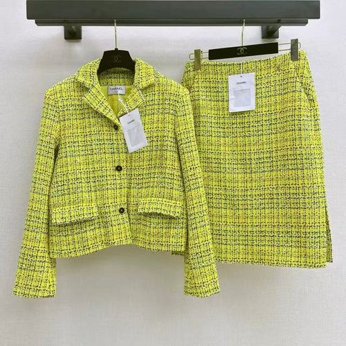 26PF Tailored Coat and High-Waist Skirt Set