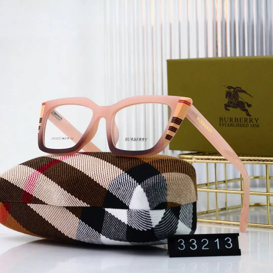 Checkered Frame Retro Glasses
