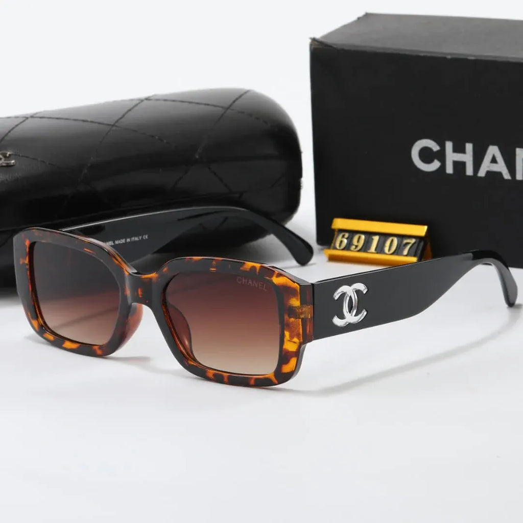 Chic Transparent Double C Design Sunglasses