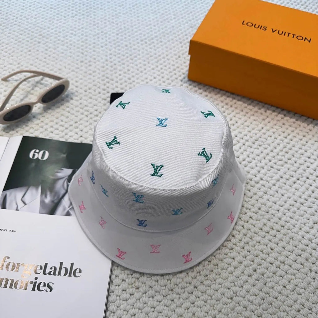 Multi-Color Embroidered Reversible Trendy Bucket