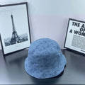 Casual Washed Denim Fisherman Hat