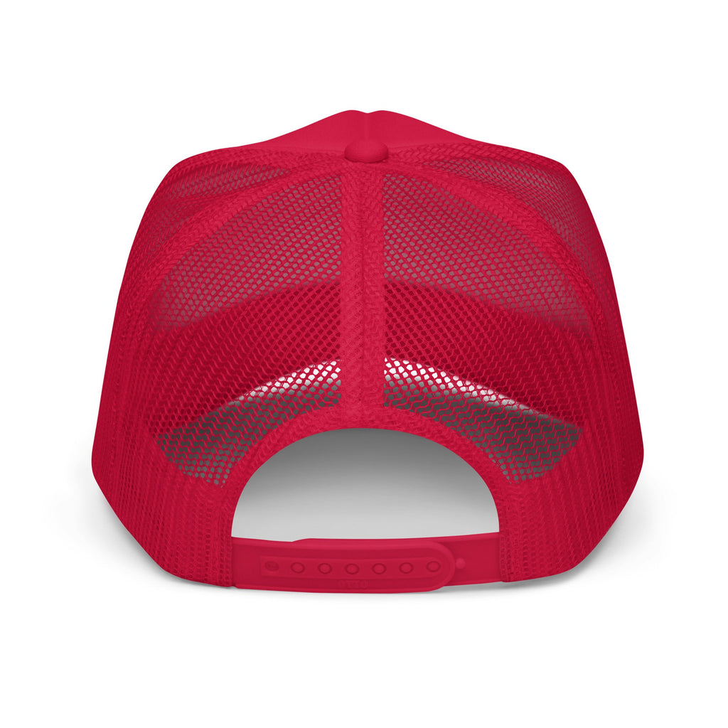 #1 Grandpa Embroidered Foam Trucker Hat White