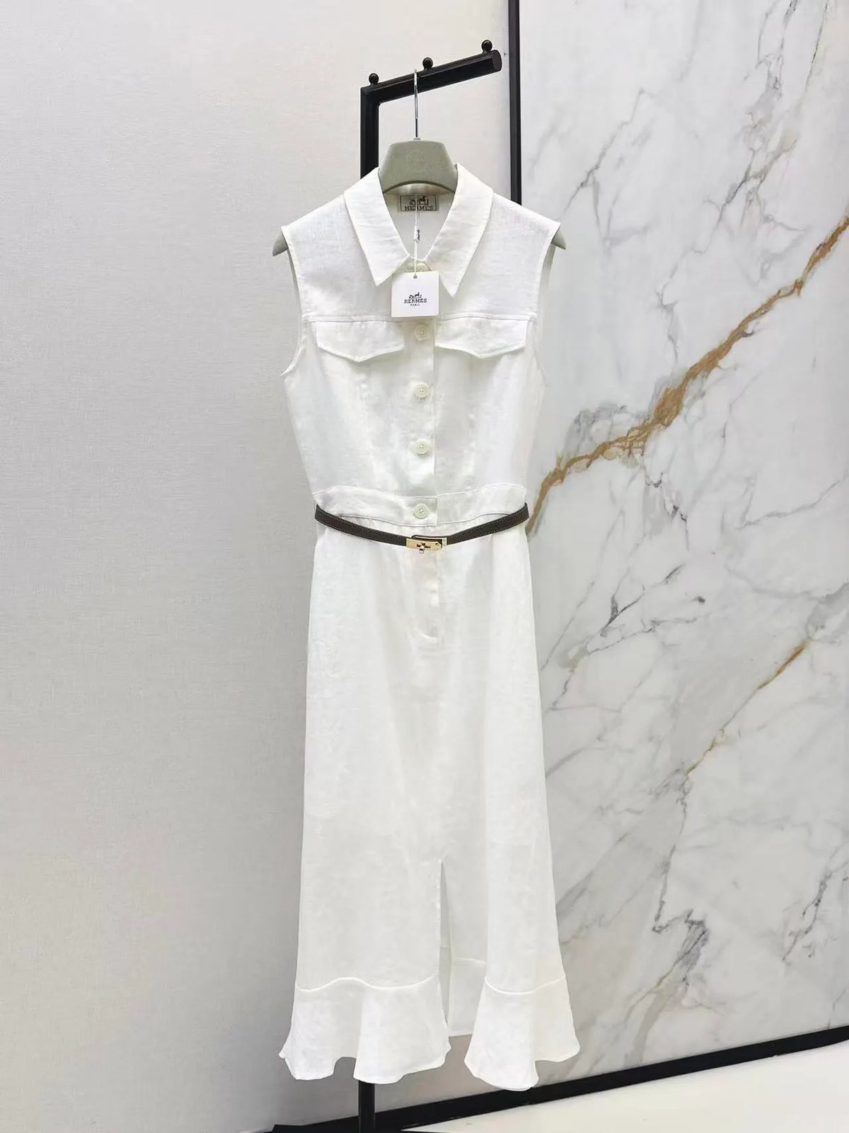 Linen Sleeveless Dress