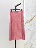 Pattern Midi Skirt