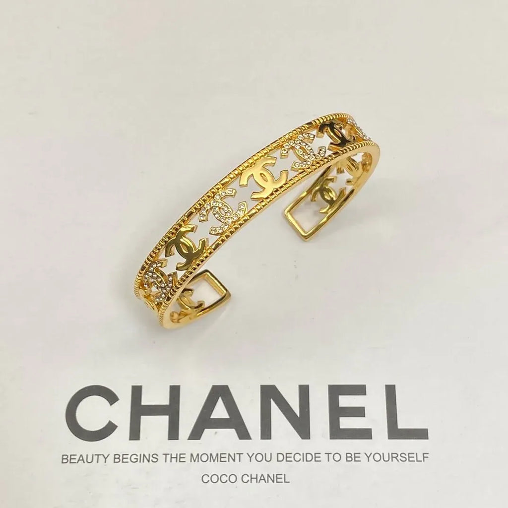 Openwork Double C Bangle