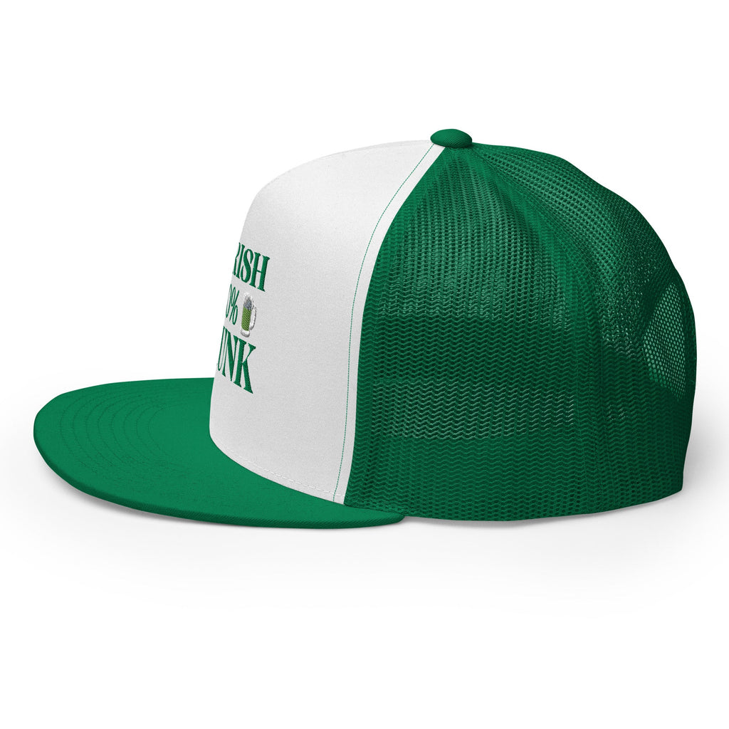 0% Irish 100% Drunk Trucker Cap
