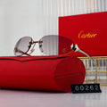 Modern Frameless Egg-Shaped Sunglasses