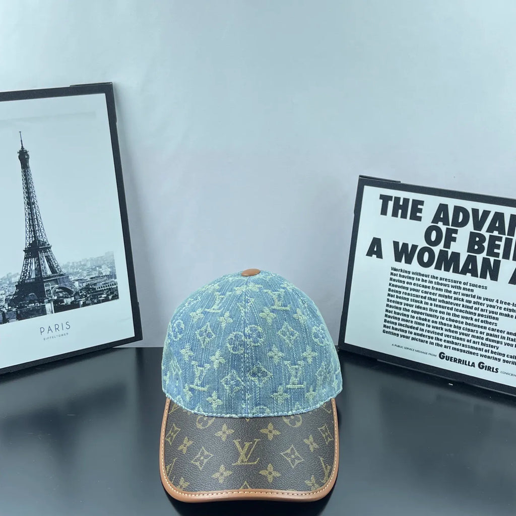 Denim Jacquard Two-Tone Baseball Cap