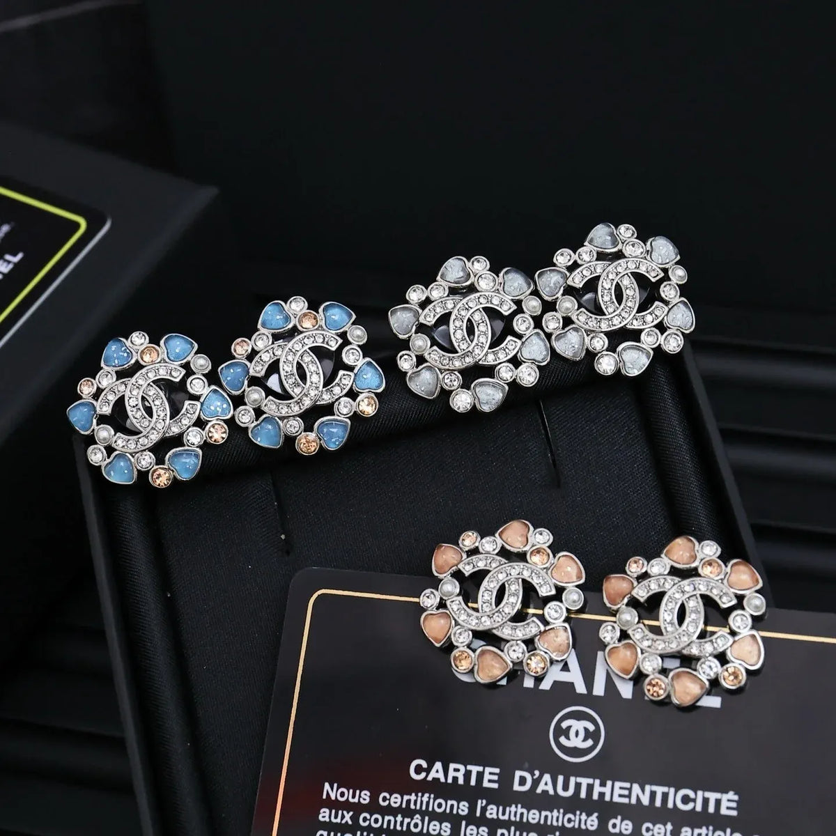 Floral Cluster Stud Earrings