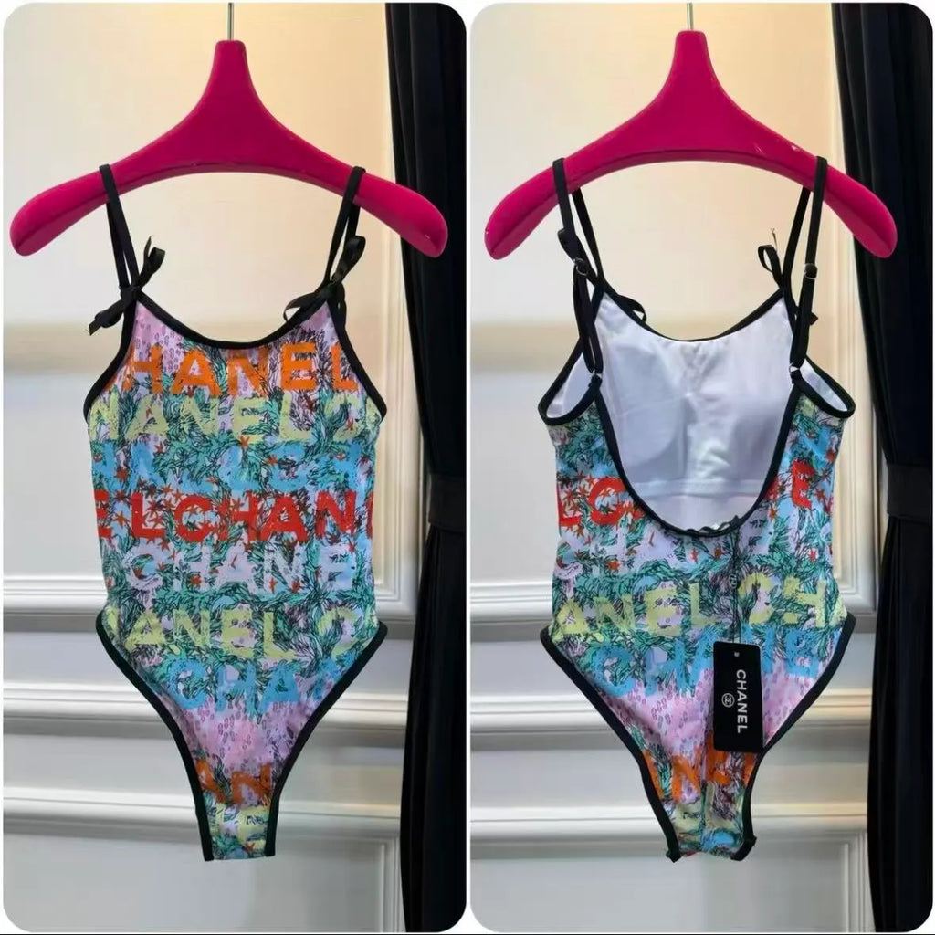 Bow Spaghetti Strap Swimsuit