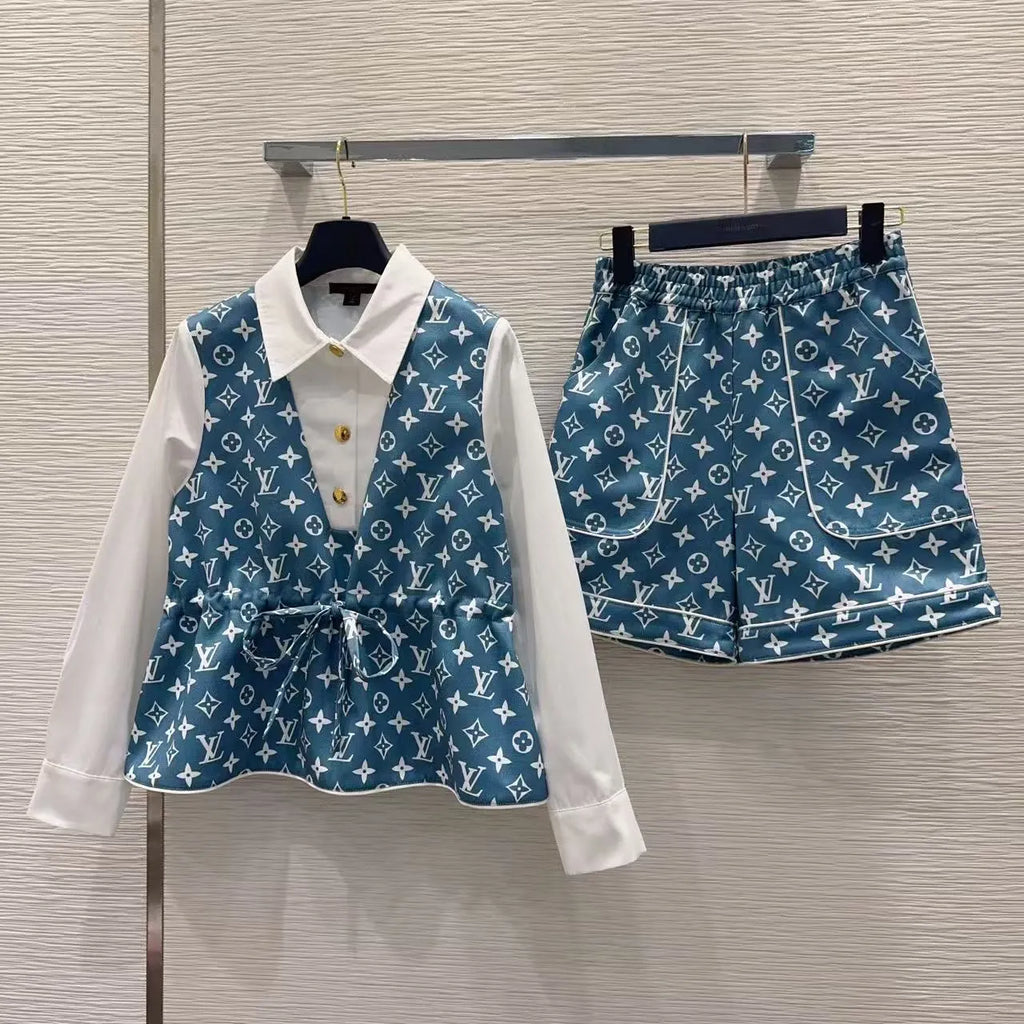 Structured All-Over Print Set